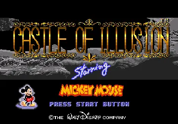 Castle of Illusion Starring Mickey Mouse (USA, Europe) screen shot title